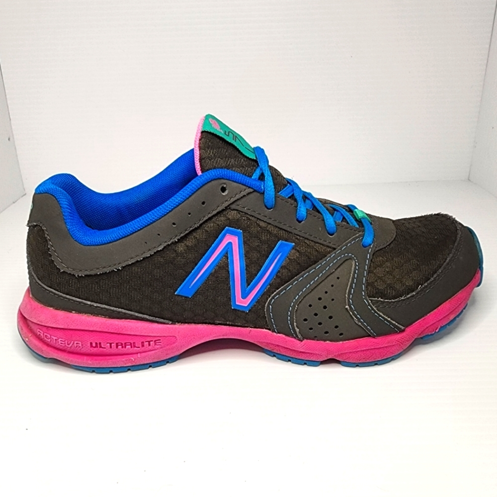 New Balance. Black, blue and pink. Size 8